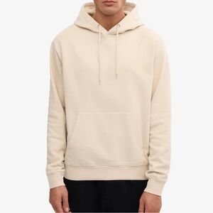 Colorful Standard Hoodie Beige Cream Organic Cotton Sweatshirt Unisex size S